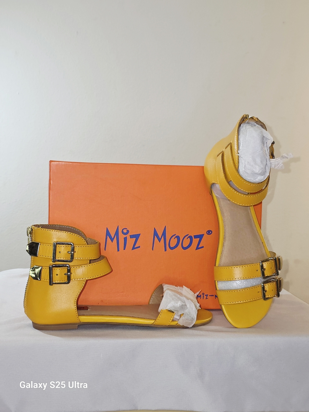 Miz Mooz May Sandals In Yellow Size 6.5M